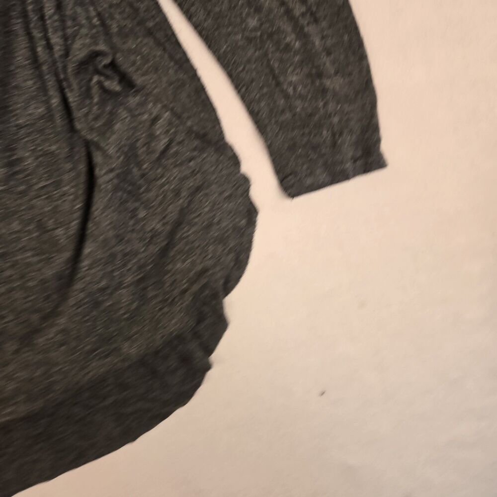 Natural Life Gray Long Sleeve Asymmetrical Hem Tunic Top Soft Knit Boho Cotton - Picture 5 of 6